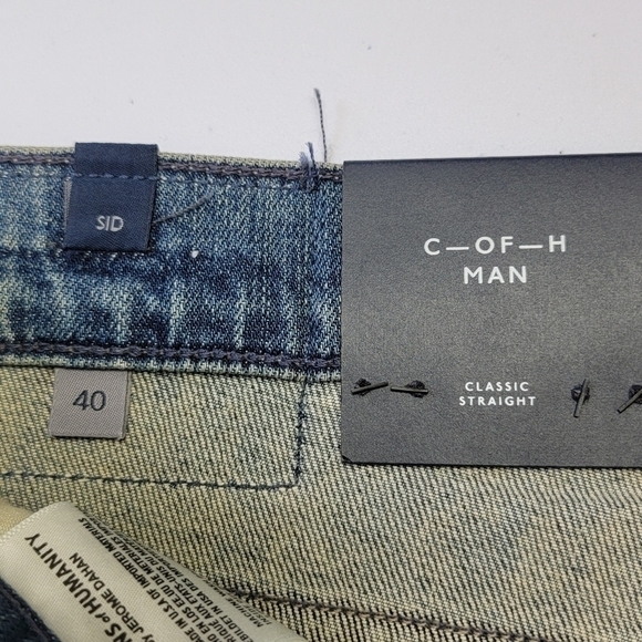Citizens For Humanity SID Classic Straight Hertford Denim Blue Jeans Sz 40 NEW - Picture 12 of 16